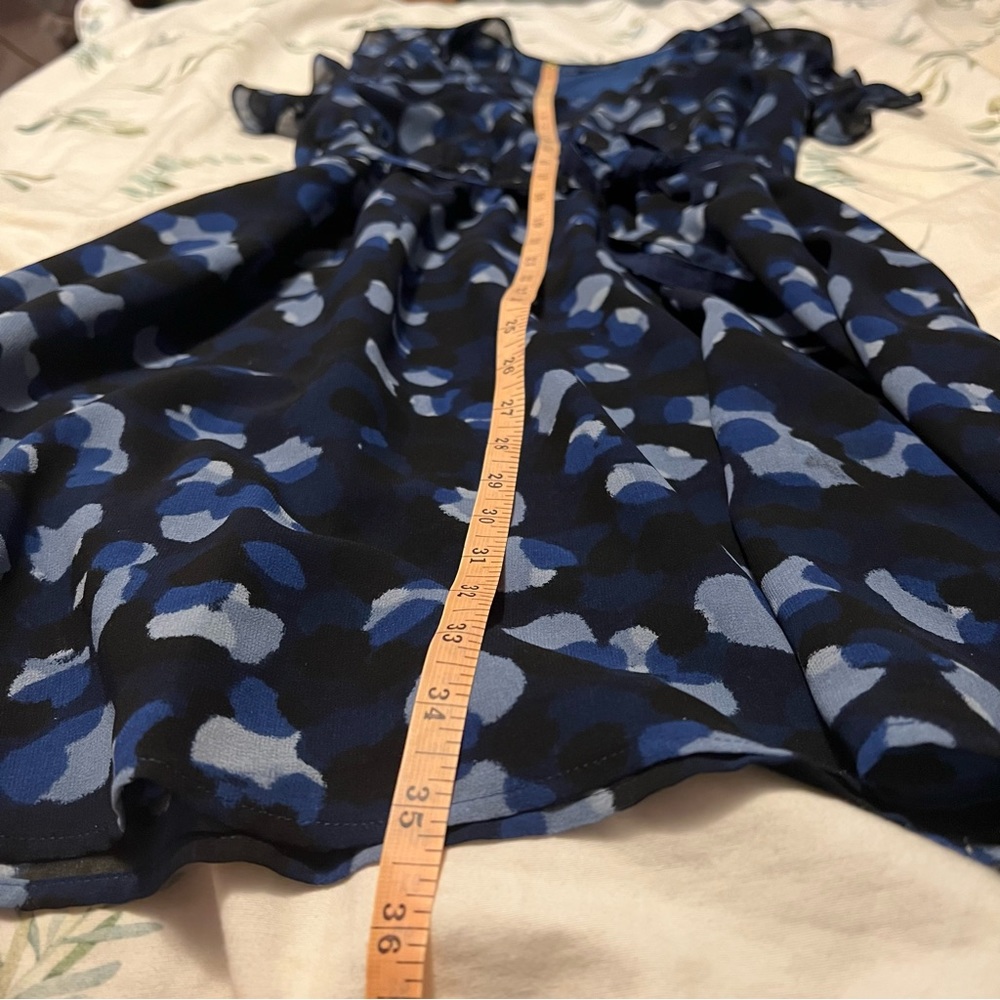Armani Exchange Blue Spotted Dress - Picture 6 of 12